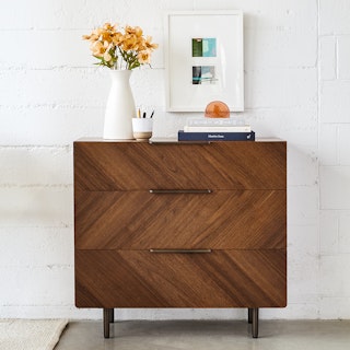 Nera Walnut 3-Drawer Chest