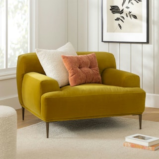 Abisko Plush Yarrow Gold Lounge Chair