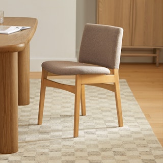 Nosh Ratine Brown Oak Dining Chair