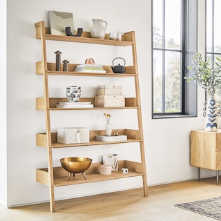 Fantol Warm Oak Wide Bookcase