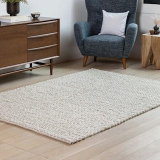 Hira Natural Ivory Rug 5 x 8