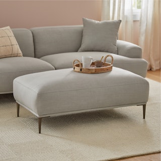 Abisko Welsh Gray Ottoman