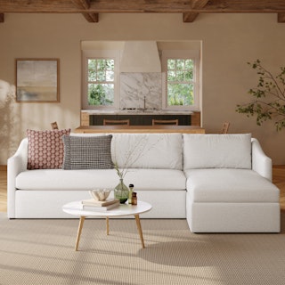 Landry 109" Right Sleeper Sectional - Napa White