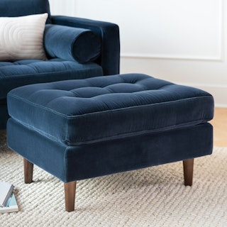 Sven Cascadia Blue Ottoman